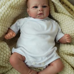 Dolls Painted Finished Doll Premie Baby Reborn Lifelike CM Elijah High Quality Genesis Hand 231109