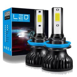 S7 Car Led Headlights COB Built-In Super Bright Led Spotlight Headlight H1 H4 H7 H11H8H9 9005 9006 9012