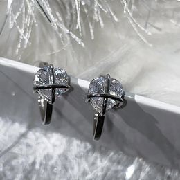 Stud Earrings Exquisite Heart For Ladies Daily Temperament Shaped Fashion Charm Jewellery Banquet Gift