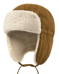 Berets FURTALK Toddler Winter Hat Kids Boys Hats With Ear Flaps Trapper Baby Girl Beanie Fleece Lined Warm