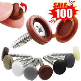 New Screw Decorative Cover Cross Screw Nail Cap Folding Buckle Button Protection Cover Car Decoration Nut Nail Cover Bolt Hardware