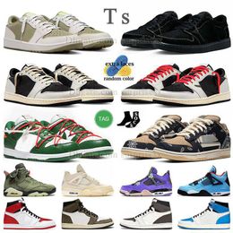 Jumpman 1 Düşük Basketbol Ayakkabıları Dunks Lows 1s Sail Black Phantom Og Olive 4 Sail Black Cat Jordans4 Jordans1 Jordens Jordans Travis Scott Off White 1s 4s J4 Cactus Jack