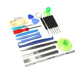 Freeshipping 21Pcs/lot in 1 Set Repair Open Tool Kit Screwdrivers Set Suction Cup For Phone For Pad Newest Qppho