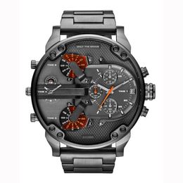 Luxury Mens Watch Fashion Designer Sport Watches Military Quartz Clock Men Wristwatches 50mm Large dial Montre De Luxe272R