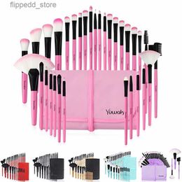 Makeup Brushes 32pcs Makeup Brushes Purple Professional High Quality Natural Hair Cosmetic Foundation Powder Blush Eyeshadow Brush SetPinceaux Q231110