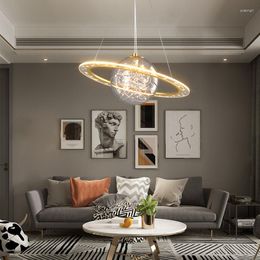 Chandeliers Creative Personality LED Restaurant Bar Chandelier Simple Post-modern Style Living Room Home Starry Acrylic