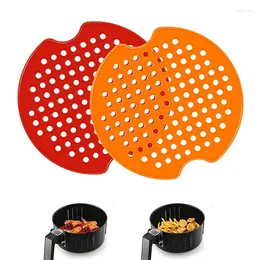 Double Boilers 2PCS Non-Stick Steamer Pad Air Fryer Accessories 4MM Reusable Silicone Liner Kitchen Baking Mats Pastry Tools