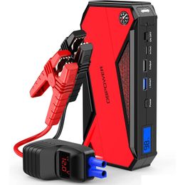 Car Jump Starter&Power Inverter Dbpower Battery Jump Starter 800Amp Portabel Car Pack 18000Mah Drop Delivery Automobiles Motorcycles A Dh9Mx