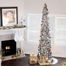 Christmas Decorations Pop Up Artificial Tree Collapsible Pencil Trees for Holiday Carnival Party Year 231110