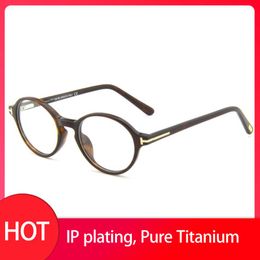 Sunglasses Frames Fashion Top Quality Brand Acetate Optical Black Round Eyewear For Male Female Personality Frame Men And Women Glasses