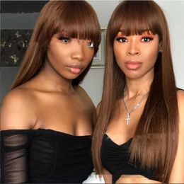 yielding 2023 Wig Fashion Women's Straight Hair Chemical Fibre High Temperature Silk Wig Set