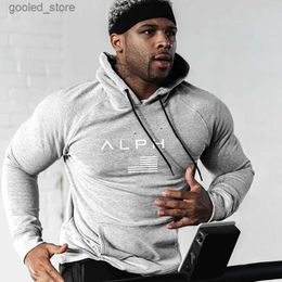 Men's Hoodies Sweatshirts Mens Gym Fitness Hoodie Sweatshirts Male Cotton Hooded Pullovers Fashion Casual Man Clothing Jogger Workout Sportswear Tops Q231110