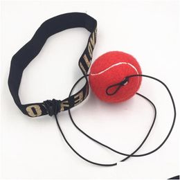 Punching Balls Fight Boxing Ball Equipment With Headband For Reflex Speed Training Red Drop Delivery Sports Outdoors Fitness Supplies Dhdlg