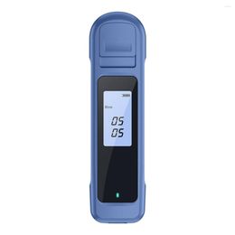 Portable Digital Breath Tester Breathalyzer USB Rechargeable Non-Contact Detector Device Blue