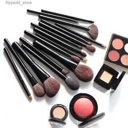 Makeup Brushes OVW 22pcs Set Professional Cosmetic Natural Goat Hair Horse Synthetic Weasel Mix Brush Kit Tools Face Eye Make up Q231110 Q240507