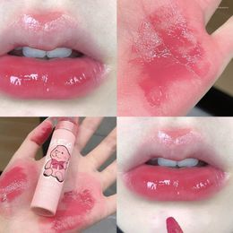 Lip Gloss Mirror Water Light For Women Glossy Glass Liquids Lipstick Pink Bubble Crystal Jelly Moisturizing Plumper Glazes