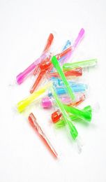 Whole 50pcsPoly Bag Disposable 95MM Colourful FDA Plastic Mouth Tip Philtres Fitting Shisha Hookah Mouth Tips1593006