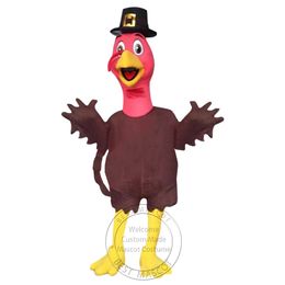 Halloween Brown Turkey Mascot Costume Suit Party Dress Christmas Carnival Party Fancy Costumes Adult Outfit