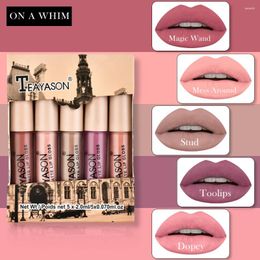 Lip Gloss Set Velvet Matte Lipstick Kit Long Lasting Moisturiser Waterproof Red Non-stick Non-fading Makeup