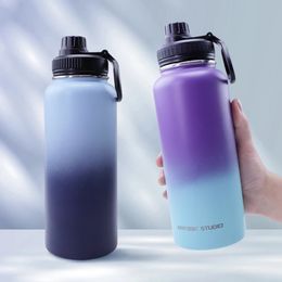 Mugs 32oz Thermos Bottle Outdoor Vacuum Flasks Stainless Steel Sports Water Keep Cold Leak Proof Camping 231109