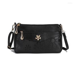 Evening Bags 2023 Fashion Flower PU Leather Women's Handbags Brand Designer Casual Lady's Shoulder Cross Body Female Shell Handbag