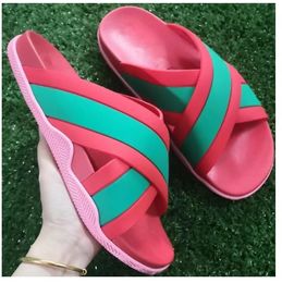 20234Flat Beach slippers fashion Summer MEN'S Women New EVA Thick Soled Miami Slides Designer Summer Flat Sandals House Pink White Flip Flops size35-46