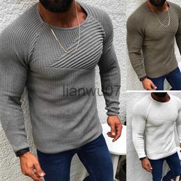 Women's Sweaters Men's Sweater 2023 New Product Autumn and Winter Slim Fit Long Sleeve Round Neck Pullover Knitwear Top Sweater Men's Youth Trend J231110