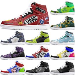 New Customised Shoes 1s DIY shoes Basketball Shoes damping male boys girl female Anime Character Customization Personalised Trend Outdoor Shoe