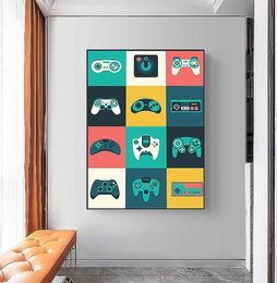 Paintings Video Game Controller Canvas Art Poster And Prints Gaming Room Wall Picture For Player Boy Decoration5287718