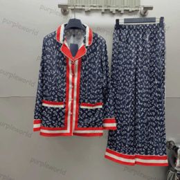 Unisex Pyjamas Loose Satin Silk Casual Womens Nightclothes Single Breasted Long Sleeve Home Wear Wide Leg Pant Set