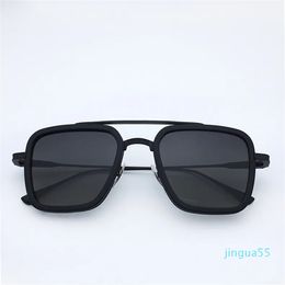 Fashion vintage designer mens sunglasses for women classic trend square shape Polarised glasses outdoor