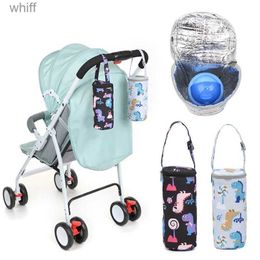 Diaper Bags Baby Stroller Warmer Bag Baby Bottle Cooler Bag Maternal Warming Bag Portable Heating Warm Milk Insulation Bag CoverL231110