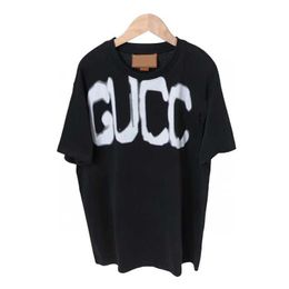 2023 New designer womens t shirt high-end Quality High Edition Summer Korean Large Letter Couple Loose Relaxed Sports Sleeve T-Shirt