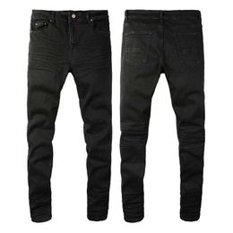 Jeans semplici neri americani High Street Jeans neri High Street Slim FitJL29