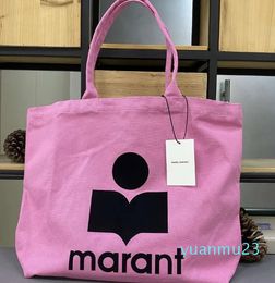 2024 New Isabels Marant Designer Canvas Tote B One Shouder Bs Outdoor Fashion Trend Large Capacity Shopping Handb Classic Style Women Versatile Satchel Totes