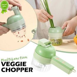 New 2022 New Multifunction Food Chopper Slicer Electric Vegetable Cutter Masher Wireless Garlic Crusher Grinder Kitchen Gadgets