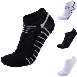 Sports Socks Spring Summer Thin Short Men Women Casual Solid Running Breathable Non-slip Indoor Floor Basketball Stockings