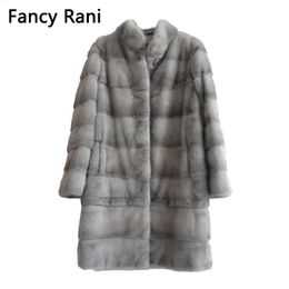 Women's Fur Faux Fur Real Natural Mink Fur Coat Women Winter Long Leather Jacket Luxury Female Clothes 2023 Mink Fur Coat cold especially promotion 231110