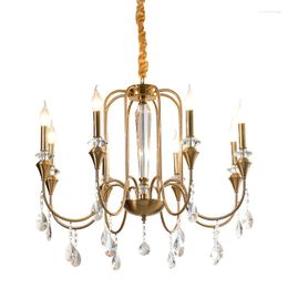 Chandeliers Personality Crystal Chandelier Lighting Postmodern Living Room Dining LED Pendant Lamps Creative Model House Hanging Light