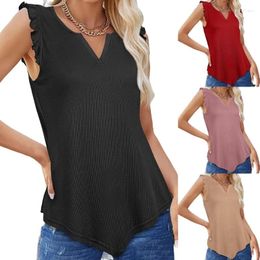 Women's T Shirts Women Casual Loose Workout Vest Top Sleeveless Fit Comfortable T-Shirt