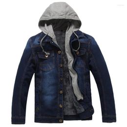 Outdoor Jackets Hiking Jacket Gym Men Winter Jeans Cargo Windbreaker Fleece Vintage Windproof Coat Chaqueta Invierno Hombre