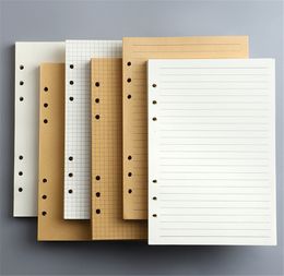 Notepads 45 A5 A6 A7 loose leaf notebooks refilled spiral binding blank inner page process grid paper workstation 230408