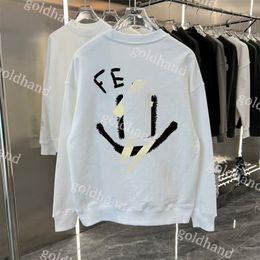 Mens Plus Size Hoodie Designer Round Neck Sweatshirts Loose Long Sleeve Hoody Casual Pullover Sweaters