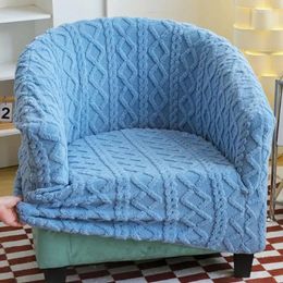 Chair Covers Thicken Plush Club Sofa Cover Bath Tub Non Slip Single For Living Room Stretch Armchair Slipcovers Home