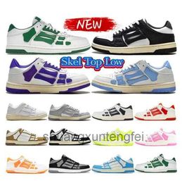 2023 Novos Homens Sapatilhas Skel Top Baixo Branco Laranja Sapatos Mulheres Verde Imiri Preto Skel Running Shoe Light Grey Black Designer Trainers 36-45