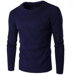 Men's T Shirts 2023 Autumn & Winter Korean Simple Pure Colour Thick Warm Men Sweater Stretch Slim Pullover All-match