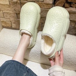 Slippers Ladies Home Waterproof Winter Garden Shoes For Women Eva Girls Solid Indoor Cartoon Printing Femle