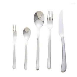 Dinnerware Sets Stainless Steel Cutlery Light Luxury Set Kitchen Mirror Polishing Classic Ergonomic Design Knives Forks And Spoons