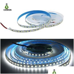 Led Strips High Bright 2835 Led Strips 60Led/M 120Led/M 240Led/M Flexible Tape Light Ribbon Ip20 Non Waterproof 5M 12V White Warm Home Dhwsz