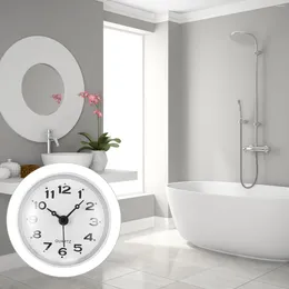Wall Clocks Sucker Clock Anti-fog Waterproof Round Batteries Operated Digital Alarm Silent Bathroom Window Mirror